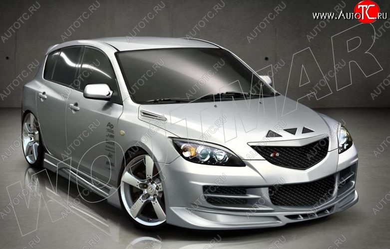 12 999 р. Пороги накладки CSR Mazda 3/Axela BK дорестайлинг, хэтчбэк (2003-2006)  с доставкой в г. Тольятти