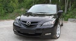 629 р. Реснички на фары RA V2 Mazda 3/Axela BK дорестайлинг, хэтчбэк (2003-2006) (Неокрашенные)  с доставкой в г. Тольятти. Увеличить фотографию 2