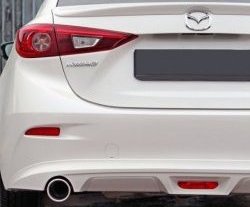 7 199 р. Диффузор заднего бампера Sport v1  Mazda 3/Axela  BM (2013-2016) дорестайлинг, хэтчбэк (Неокрашенная)  с доставкой в г. Тольятти. Увеличить фотографию 2