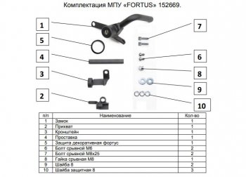 10 999 р. Замок КПП FORTUS (AT+) Mazda 6 GJ 2-ой рестайлинг седан (2018-2025)  с доставкой в г. Тольятти. Увеличить фотографию 3