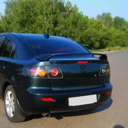 4 149 р. Спойлер RAVEN STYLE Mazda 3/Axela BK дорестайлинг седан (2003-2006) (Неокрашенный)  с доставкой в г. Тольятти. Увеличить фотографию 2