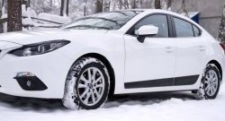 3 199 р. Молдинги RA Mazda 3/Axela BM дорестайлинг седан (2013-2016) (Поверхность глянец под окраску, Неокрашенные)  с доставкой в г. Тольятти. Увеличить фотографию 4