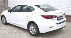 969 р. Накладка на задний бампер RA Mazda 3/Axela BM дорестайлинг седан (2013-2016)  с доставкой в г. Тольятти. Увеличить фотографию 4