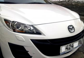 1 859 р. Реснички на фары MV-Tuning Mazda 3/Axela BL дорестайлинг седан (2009-2011) (Неокрашенные)  с доставкой в г. Тольятти. Увеличить фотографию 4