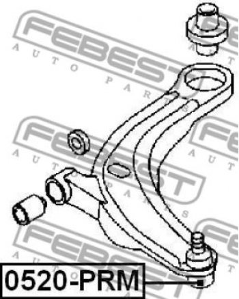 699 р. Шаровая опора Febest (левая/правая) Mazda 3/Axela BL дорестайлинг седан (2009-2011)  с доставкой в г. Тольятти. Увеличить фотографию 2