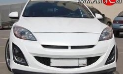 11 399 р. Передний бампер AutoEXE Mazda 3/Axela BL дорестайлинг, хэтчбэк 5 дв. (2009-2011) (Без сетки, Неокрашенный)  с доставкой в г. Тольятти. Увеличить фотографию 3