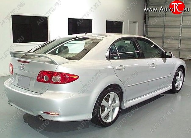 6 599 р. Пороги накладки CT Mazda 6 GG седан дорестайлинг (2002-2005) (Неокрашенные)  с доставкой в г. Тольятти