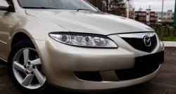 519 р. Реснички RA на фары Mazda 6 GG лифтбэк дорестайлинг (2002-2005) (Неокрашенные)  с доставкой в г. Тольятти. Увеличить фотографию 2