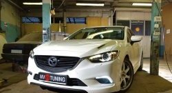 47 899 р. Капот пластиковый (с прорезаными жабрами) SkyActivSport MV-Tuning  Mazda 6  GJ (2012-2025) дорестайлинг седан, дорестайлинг универсал, 1 рестайлинг универсал, 1-ый рестайлинг седан, 2-ой рестайлинг седан, 2-ой рестайлинг универсал (Неокрашенный)  с доставкой в г. Тольятти. Увеличить фотографию 8