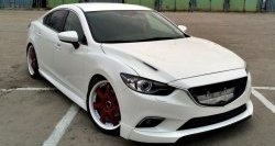 47 899 р. Капот пластиковый (с прорезаными жабрами) SkyActivSport MV-Tuning  Mazda 6  GJ (2012-2025) дорестайлинг седан, дорестайлинг универсал, 1 рестайлинг универсал, 1-ый рестайлинг седан, 2-ой рестайлинг седан, 2-ой рестайлинг универсал (Неокрашенный)  с доставкой в г. Тольятти. Увеличить фотографию 5