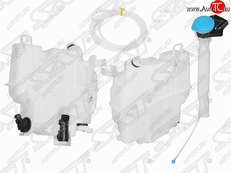 4 399 р. Бачок омывателей SAT (с горловиной, 2-мя моторами и датчиком уровня, большой) Mazda 6 GJ 1-ый рестайлинг седан (2015-2018)  с доставкой в г. Тольятти