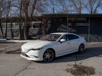 7 899 р. Решетка радиатора (Supreme с пакетом Plus и Executive, Grand Touring) MV tuning Mazda 6 GJ 1 рестайлинг универсал (2015-2018) (Неокрашенная)  с доставкой в г. Тольятти. Увеличить фотографию 3