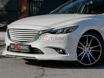 7 899 р. Решетка радиатора (Supreme с пакетом Plus и Executive, Grand Touring) MV tuning Mazda 6 GJ 1 рестайлинг универсал (2015-2018) (Неокрашенная)  с доставкой в г. Тольятти. Увеличить фотографию 7