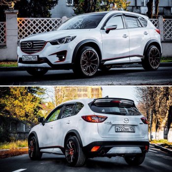 9 199 р. Расширители колесных арок MV-Tuning  Mazda CX-5  KE (2011-2017) дорестайлинг, рестайлинг (Неокрашенный)  с доставкой в г. Тольятти. Увеличить фотографию 2