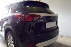 4 149 р. Накладка на задний бампер СТ v2 v2 Mazda CX-5 KE рестайлинг (2015-2017) (Неокрашенная)  с доставкой в г. Тольятти. Увеличить фотографию 5