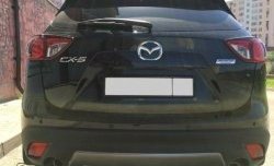 2 749 р. Накладка на задний бампер СТ v2 v2 Mazda CX-5 KE рестайлинг (2015-2017) (Неокрашенная)  с доставкой в г. Тольятти. Увеличить фотографию 3