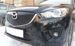 2 299 р. Нижняя сетка на бампер Russtal (черная) Mazda CX-5 KE дорестайлинг (2011-2014)  с доставкой в г. Тольятти. Увеличить фотографию 2