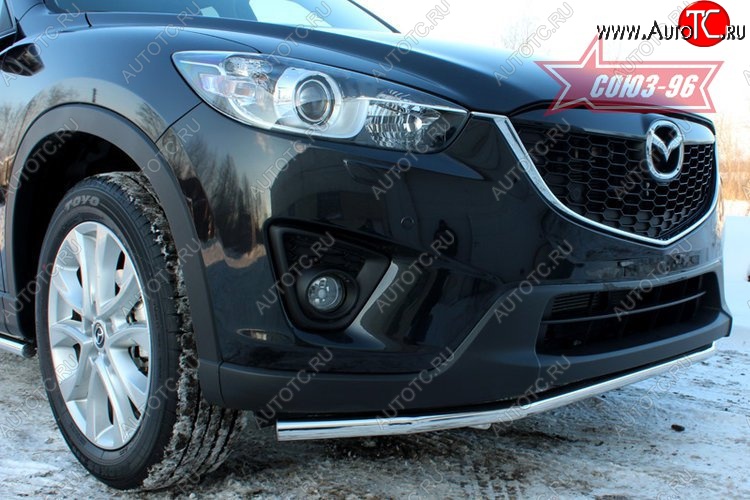 15 254 р. Защита переднего бампера одинарная Souz-96 (d42) Mazda CX-5 KE рестайлинг (2015-2017)  с доставкой в г. Тольятти