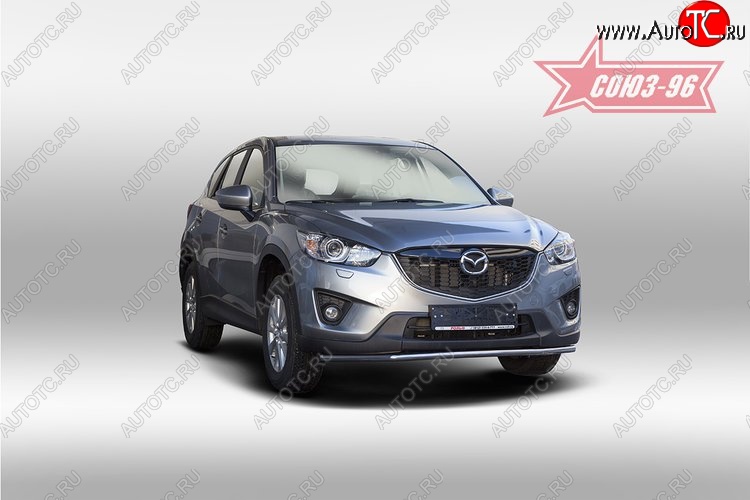 15 254 р. Одинарная защита переднего бампера (d42) Premium Souz-96 Mazda CX-5 KE рестайлинг (2015-2017)  с доставкой в г. Тольятти