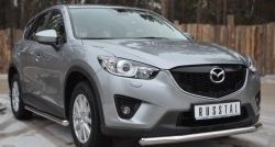 15 349 р. Одинарная защита переднего бампера диаметром 63 мм SLITKOFF Mazda CX-5 KE рестайлинг (2015-2017)  с доставкой в г. Тольятти. Увеличить фотографию 4