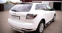 18 699 р. Защита заднего бампера (Ø76 и 42 мм, нержавейка) SLITKOFF  Mazda CX-7  ER (2010-2012) рестайлинг  с доставкой в г. Тольятти. Увеличить фотографию 4