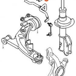329 р. Полиуретановая втулка стабилизатора передней подвески Точка Опоры (31 мм) Mazda CX-9 TC дорестайлинг (2015-2025)  с доставкой в г. Тольятти. Увеличить фотографию 2
