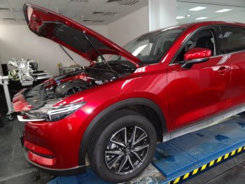 2 049 р. Упоры капота Russtal Mazda CX-5 KF (2016-2025)  с доставкой в г. Тольятти. Увеличить фотографию 1