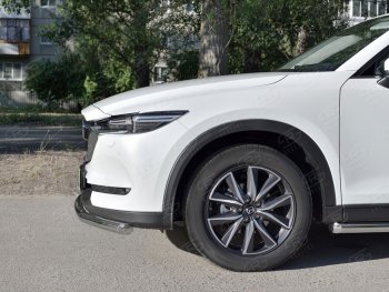 18 749 р. Одинарная защита переднего бампера SLITKOFF диаметром 63 мм Mazda CX-5 KF (2016-2024)  с доставкой в г. Тольятти. Увеличить фотографию 2