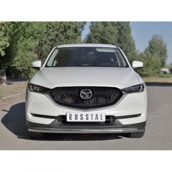 18 749 р. Одинарная защита переднего бампера SLITKOFF диаметром 63 мм Mazda CX-5 KF (2016-2024)  с доставкой в г. Тольятти. Увеличить фотографию 3