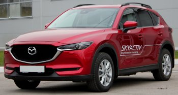 8 999 р. Рейлинги крыши АПС  Mazda CX-5  KF (2016-2025) (Серебристые без поперечин )  с доставкой в г. Тольятти. Увеличить фотографию 3