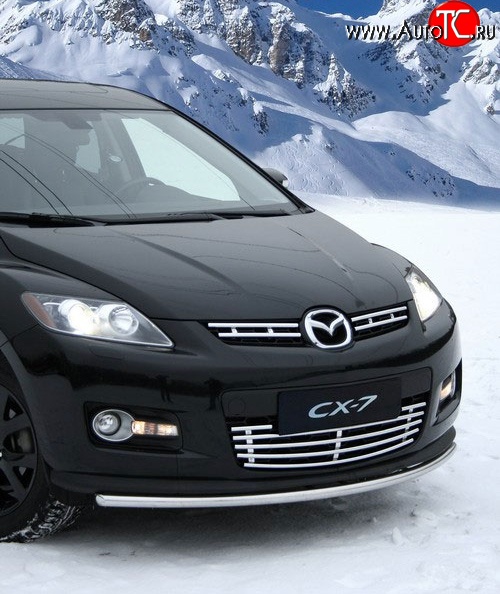 872 р. Декоративная вставка воздухозаборника Novline Mazda CX-7 ER дорестайлинг (2006-2010)  с доставкой в г. Тольятти