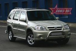 Защита переднего бампера Souz-96 (d76) Mazda Tribute  рестайлинг (2008-2011)