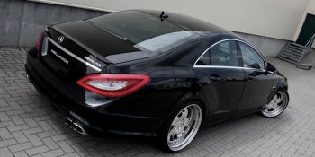 4 499 р. Спойлер багажника AMG Mercedes-Benz CLS class C218 (2011-2017) (Неокрашенный)  с доставкой в г. Тольятти. Увеличить фотографию 2