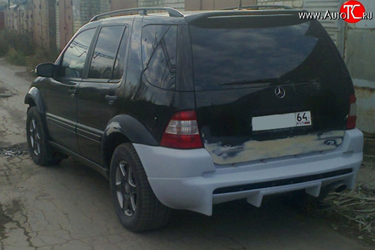 13 649 р. Задний бампер M-VRS Mercedes-Benz ML class W163 дорестайлинг (1997-2001) (Неокрашенный)  с доставкой в г. Тольятти