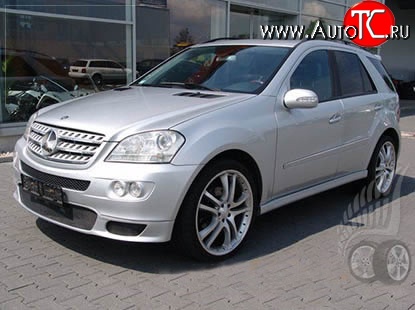 16 499 р. Накладка на передний бампер BRABUS Mercedes-Benz ML class W164 дорестайлинг (2005-2008) (Неокрашенная)  с доставкой в г. Тольятти