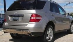 17 299 р. Накладка на задний бампер CT Mercedes-Benz ML class W164 дорестайлинг (2005-2008) (Неокрашенная)  с доставкой в г. Тольятти. Увеличить фотографию 2