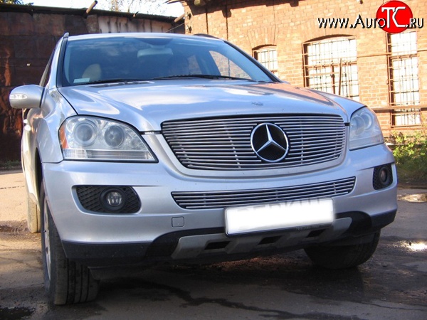 9 399 р. Декоративная вставка решетки радиатора Berkut Mercedes-Benz ML class W164 дорестайлинг (2005-2008)  с доставкой в г. Тольятти