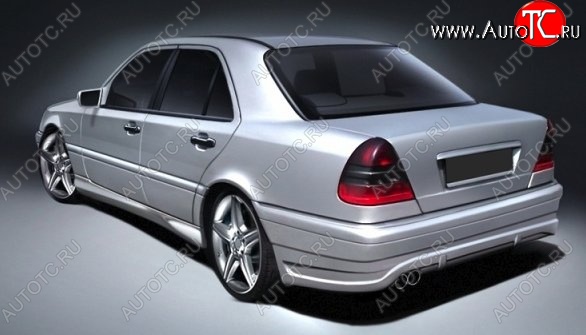 13 049 р. Задний бампер CSR Mercedes-Benz C-Class W202 дорестайлинг седан (1993-1997) (Неокрашенный)  с доставкой в г. Тольятти