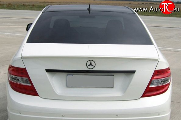 2 269 р. Лип спойлер M-VRS Mercedes-Benz C-Class W204 дорестайлинг седан (2007-2011) (Неокрашенный)  с доставкой в г. Тольятти