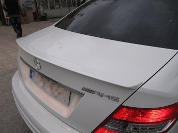 3 499 р. Спойлер багажника AMG Mercedes-Benz C-Class W204 дорестайлинг седан (2007-2011) (Неокрашенный)  с доставкой в г. Тольятти. Увеличить фотографию 2