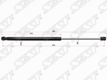 Упор капота SAT (газовый) Mercedes-Benz C-Class W204 дорестайлинг седан (2007-2011)