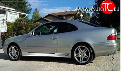 6 649 р. Пороги накладки Lorinser Mercedes-Benz CLK class W208 (1997-2002) (Неокрашенные)  с доставкой в г. Тольятти