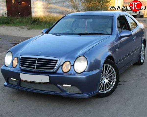 11 199 р. Передний бампер M-VRS на Mercedes-Benz CLK class W208 (1997-2002) (Неокрашенный)  с доставкой в г. Тольятти