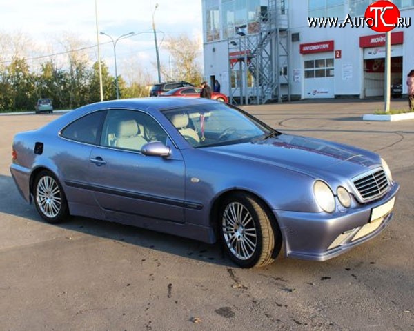 6 899 р. Пороги накладки M-VRS на Mercedes-Benz CLK class W208 (1997-2002) (Неокрашенные)  с доставкой в г. Тольятти