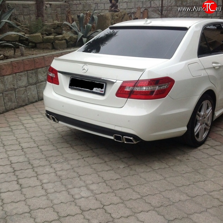 5 499 р. Козырёк на заднее стекло Sport v2 Mercedes-Benz E-Class W212 дорестайлинг седан (2009-2012) (Неокрашенный)  с доставкой в г. Тольятти