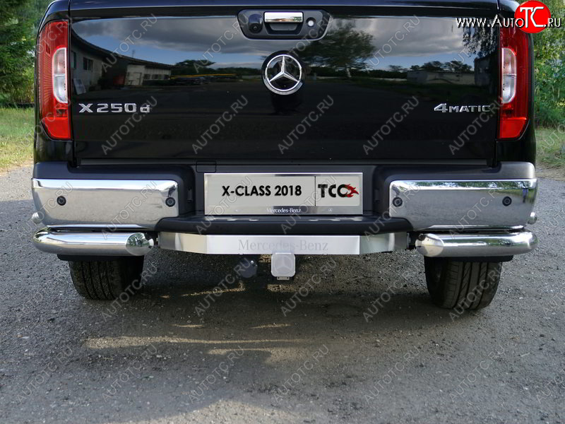 20 849 р. Фаркоп (тягово-сцепное устройство) TCC (надпись Mercedes-Benz)  Mercedes-Benz X class  W470 (2017-2020) (Оцинкованный, шар E)  с доставкой в г. Тольятти