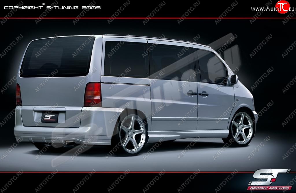 23 969 р. Задний бампер Wild Mercedes-Benz Vito W638 (1996-2003)  с доставкой в г. Тольятти