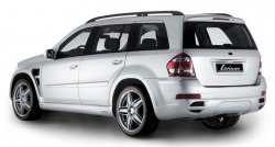 22 499 р. Пластиковые пороги Lorinser Mercedes-Benz GL class X164 рестайлинг (2009-2012) (Неокрашенные)  с доставкой в г. Тольятти. Увеличить фотографию 3