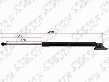 Правый упор крышки багажника SAT (L498 mm) Mitsubishi ASX 2-ой рестайлинг (2017-2020)