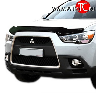 2 879 р. Дефлектор капота NovLine long Mitsubishi ASX дорестайлинг (2010-2012)  с доставкой в г. Тольятти